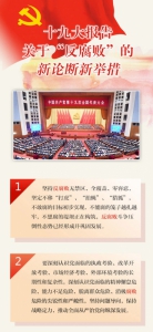 十九大报告关于“反腐败”的新论断新举措 - 纪检监察局