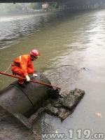 运河有人落水 浙江杭州下城消防紧急救援 - 消防网