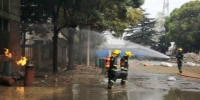 丙烷瓶燃烧情况危急 常州消防迅速灭火排险 - 消防网