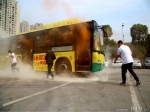 重庆长寿一公交车停车场内自燃？别急，这是演习 - 消防网