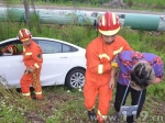 清晨轿车撞树司机被卡 浙江消防破拆救援 - 消防网