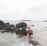 福建一名女子海边玩耍被困礁石 消防员将其背回 - 消防网