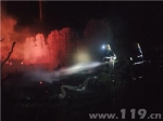 木材堆垛发生火灾 新疆莎车消防成功处置 - 消防网